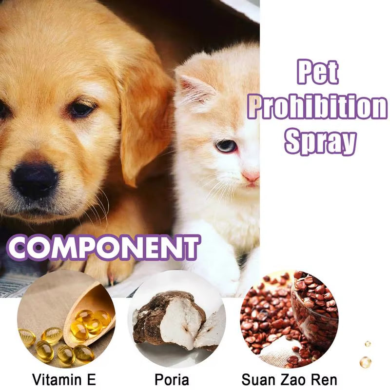 Pet Estrus Calming Spray Safe Healthy Calming Diffuser Cat anti Anxiety Liquid Prevent Howling Soothe Mood for Calming Emotions